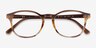 Ray-Ban RB5417 Striped Brown AcetateEyeglass Frames from EyeBuyDirect, Closed View
