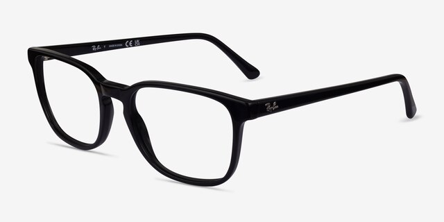 Ray-Ban RB5418 Black AcetateEyeglass Frames from EyeBuyDirect, Angle View