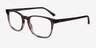 Ray-Ban RB5418 Striped Brown Red AcetateEyeglass Frames from EyeBuyDirect, Angle View