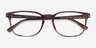 Ray-Ban RB5418 Striped Brown Red AcetateEyeglass Frames from EyeBuyDirect, Closed View