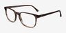 Ray-Ban RB5418 Striped Brown Green AcetateEyeglass Frames from EyeBuyDirect, Angle View