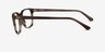 Ray-Ban RB5418 Striped Brown AcetateEyeglass Frames from EyeBuyDirect, Side View