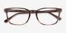 Ray-Ban RB5418 Striped Brown AcetateEyeglass Frames from EyeBuyDirect, Closed View
