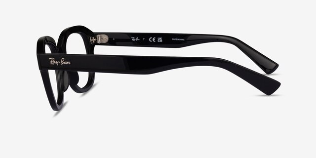 Ray-Ban RB7215 Erik Black PlasticEyeglass Frames from EyeBuyDirect, Side View