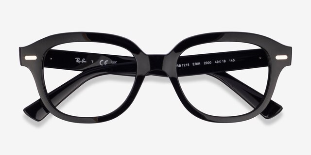 Ray-Ban RB7215 Erik Black PlasticEyeglass Frames from EyeBuyDirect, Closed View