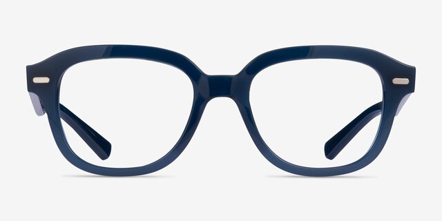 Ray-Ban RB7215 Erik Dark Blue PlasticEyeglass Frames from EyeBuyDirect, Front View