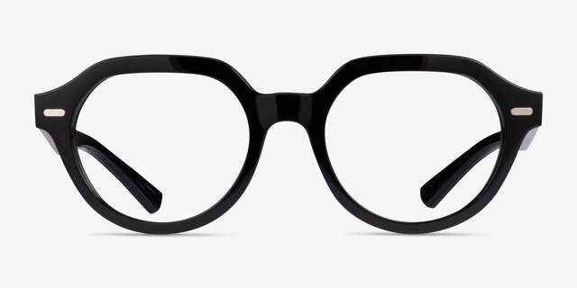 Ray-Ban RB7214 Gina Black PlasticEyeglass Frames from EyeBuyDirect, Front View