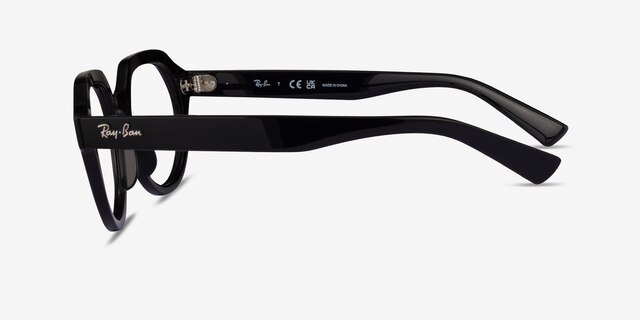 Ray-Ban RB7214 Gina Black PlasticEyeglass Frames from EyeBuyDirect, Side View