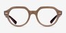 Ray-Ban RB7214 Gina Brown PlasticEyeglass Frames from EyeBuyDirect, Front View