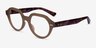 Ray-Ban RB7214 Gina Brown PlasticEyeglass Frames from EyeBuyDirect, Angle View