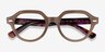 Ray-Ban RB7214 Gina Brown PlasticEyeglass Frames from EyeBuyDirect, Closed View