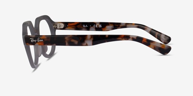 Ray-Ban RB7214 Gina Gray PlasticEyeglass Frames from EyeBuyDirect, Side View