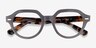Ray-Ban RB7214 Gina Gray PlasticEyeglass Frames from EyeBuyDirect, Closed View