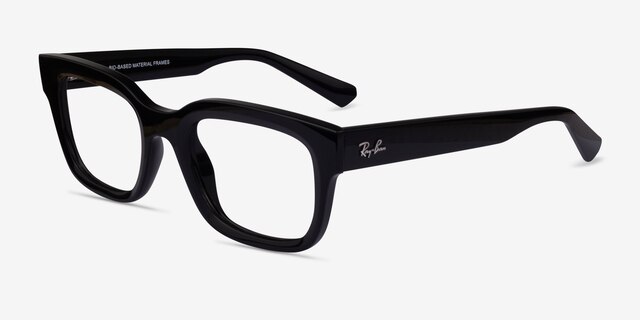 Ray-Ban RB7217 Chad Black Eco-friendlyEyeglass Frames from EyeBuyDirect, Angle View