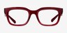 Ray-Ban RB7217 Chad Transparent Red Eco-friendlyEyeglass Frames from EyeBuyDirect, Front View