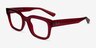 Ray-Ban RB7217 Chad Transparent Red Eco-friendlyEyeglass Frames from EyeBuyDirect, Angle View