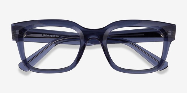 Ray-Ban RB7217 Chad Dark Blue Eco-friendlyEyeglass Frames from EyeBuyDirect, Closed View