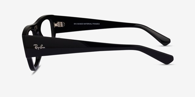 Ray-Ban RB7218 Kristin Black Eco-friendlyEyeglass Frames from EyeBuyDirect, Side View