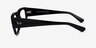 Ray-Ban RB7218 Kristin Black Eco-friendlyEyeglass Frames from EyeBuyDirect, Side View
