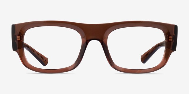Ray-Ban RB7218 Kristin Transparent Brown Eco-friendlyEyeglass Frames from EyeBuyDirect, Front View
