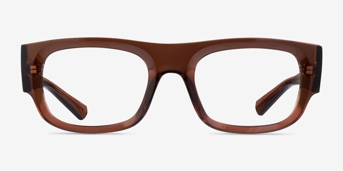 Ray-Ban RB7218 Kristin Transparent Brown Eco-friendly Eyeglass Frames from EyeBuyDirect