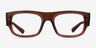 Ray-Ban RB7218 Kristin Transparent Brown Eco-friendlyEyeglass Frames from EyeBuyDirect, Front View