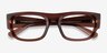 Ray-Ban RB7218 Kristin Transparent Brown Eco-friendlyEyeglass Frames from EyeBuyDirect, Closed View
