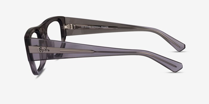 Ray-Ban RB7218 Kristin Transparent Gray Eco-friendly Eyeglass Frames from EyeBuyDirect