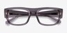 Ray-Ban RB7218 Kristin Transparent Gray Eco-friendlyEyeglass Frames from EyeBuyDirect, Closed View