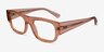 Ray-Ban RB7218 Kristin Transparent Orange Eco-friendlyEyeglass Frames from EyeBuyDirect, Angle View