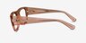 Ray-Ban RB7218 Kristin Transparent Orange Eco-friendlyEyeglass Frames from EyeBuyDirect, Side View