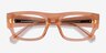 Ray-Ban RB7218 Kristin Transparent Orange Eco-friendlyEyeglass Frames from EyeBuyDirect, Closed View