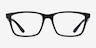 Ray-Ban RB7025 Polished Black PlasticEyeglass Frames from EyeBuyDirect, Front View