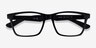Ray-Ban RB7025 Polished Black PlasticEyeglass Frames from EyeBuyDirect, Closed View