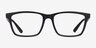 Ray-Ban RB7025 Matte Black PlasticEyeglass Frames from EyeBuyDirect, Front View