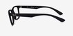 Ray-Ban RB7025 Matte Black PlasticEyeglass Frames from EyeBuyDirect, Side View