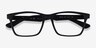 Ray-Ban RB7025 Matte Black PlasticEyeglass Frames from EyeBuyDirect, Closed View