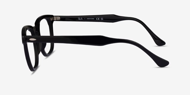 Ray-Ban RB5398 Hawkeye Shiny Black AcetateEyeglass Frames from EyeBuyDirect, Side View