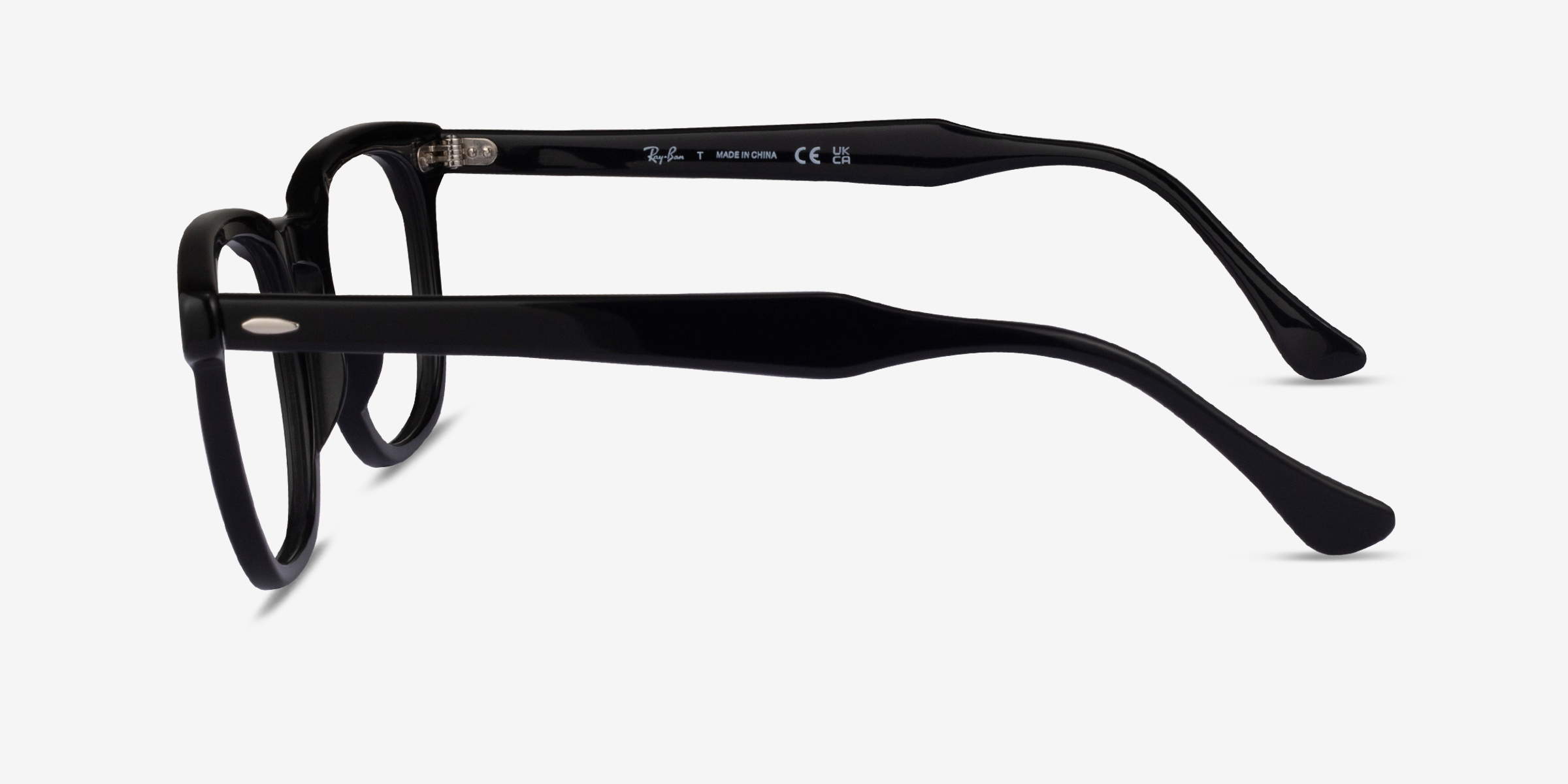 RayBan RB5398 Hawkeye Wayfarer Shiny Black Frame Eyeglasses