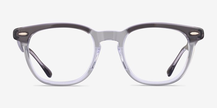 Ray-Ban RB5398 Hawkeye Gray Clear Acetate Eyeglass Frames from EyeBuyDirect