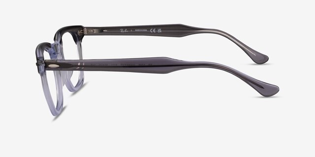 Ray-Ban RB5398 Hawkeye Gray Clear AcetateEyeglass Frames from EyeBuyDirect, Side View