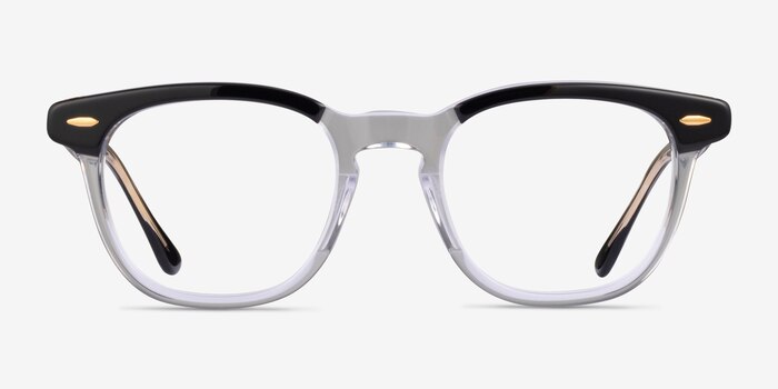 Ray-Ban RB5398 Hawkeye Clear Black Acetate Eyeglass Frames from EyeBuyDirect