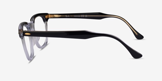Ray-Ban RB5398 Hawkeye Clear Black AcetateEyeglass Frames from EyeBuyDirect, Side View