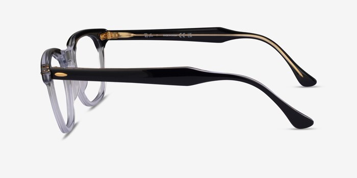 Ray-Ban RB5398 Hawkeye Clear Black Acetate Eyeglass Frames from EyeBuyDirect
