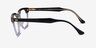 Ray-Ban RB5398 Hawkeye Clear Black AcetateEyeglass Frames from EyeBuyDirect, Side View
