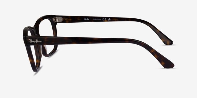 Ray-Ban RB5383 Tortoise AcetateEyeglass Frames from EyeBuyDirect, Side View
