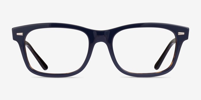 Ray-Ban RB5383 Blue Tortoise Acetate Eyeglass Frames from EyeBuyDirect