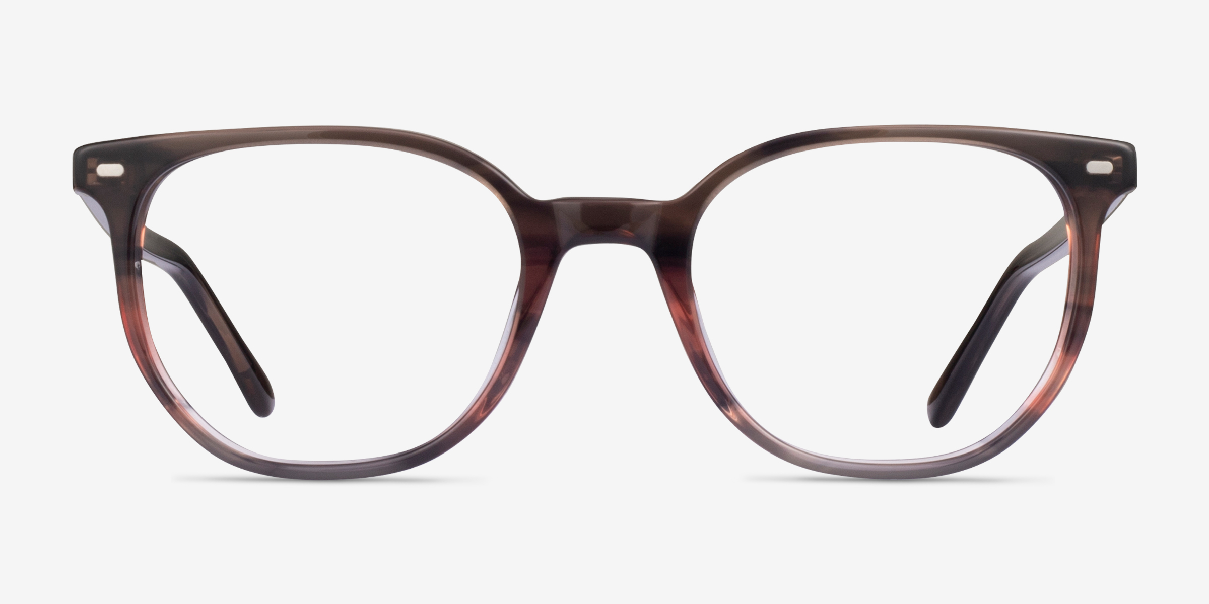 RayBan RB5397 Elliot Wayfarer Striped Brown Frame Eyeglasses