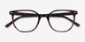 Ray-Ban RB5397 Elliot Striped Brown AcetateEyeglass Frames from EyeBuyDirect, Closed View