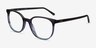 Ray-Ban RB5397 Elliot Striped Gray AcetateEyeglass Frames from EyeBuyDirect, Angle View